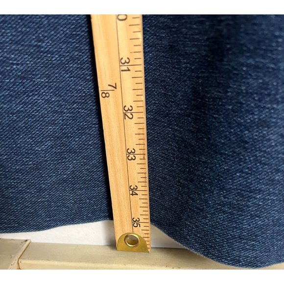Max Jeans women's blue pullover dress size M denim look, short sleeve - Picture 7 of 9